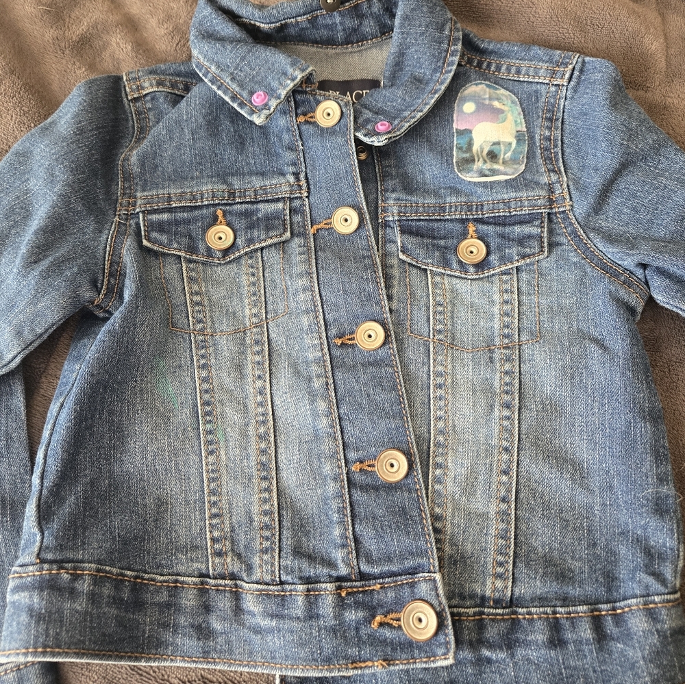 Upcycled jean jacket